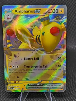 Ampharos ex SVP 16 (Black Star Promo) Scarlet & Violet Near Mint Pokemon TCG - Image 1