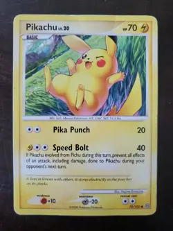 Pokemon Pikachu 70/100 D&P Stormfront - Image 1