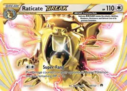 Raticate BREAK (89/122) Rare BREAK Full Art NM | XY BREAKpoint - Image 1