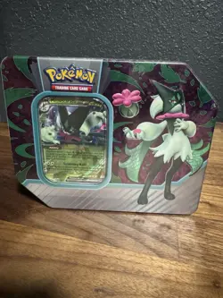 Pokemon Paldea Partners Tin Meowscarada EX Contains 5 Booster Packs SEALED - Image 1