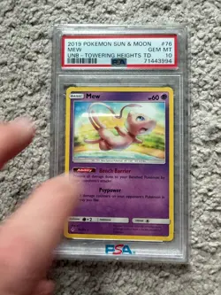 Pokemon TCG Mew Unbroken Bonds Theme Deck NonHolo Low Pop 5 Graded PSA 10 Gem MT - Image 1