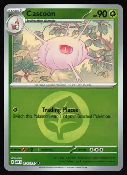 Cascoon (Energy Symbol Pattern) 014/217 Ascended Heroes Pokemon Reverse Holo NM - Image 1