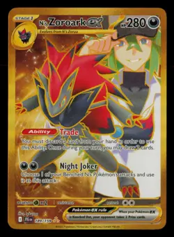 N's Zoroark ex 189/159 Hyper Rare Journey Together Pokemon Near Mint - Image 1