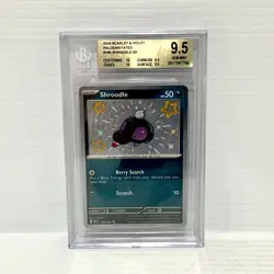 Shroodle 189/091 - Paldean Fates - Graded Pokemon Card - BGS 9.5 (PSA 10) - Image 1
