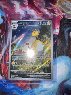 Ampharos 090/086 ME Chaos Rising Holo Full Art Illustration Rare Pokemon NM-MT - Image 1