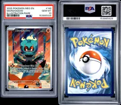 2025 POKEMON MEG EN-MEGA EVOLUTION ILLUSTRATION RARE #146 MARSHADOW PSA 10 - Image 3