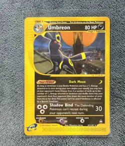 Pokemon TCG Umbreon Aquapolis E-Reader Rare 2002 80 HP EN - Image 1