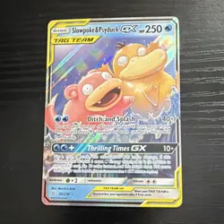 Slowpoke & Psyduck GX TAG TEAM 35/236 SM Unified Minds Rare Holo 250 HP ENG 2019 - Image 1