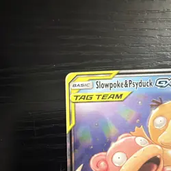 Slowpoke & Psyduck GX TAG TEAM 35/236 SM Unified Minds Rare Holo 250 HP ENG 2019 - Image 2