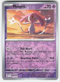 MESPRIT 079/191 COMMON SURGING SPARKS POKEMON REVERSE HOLO NM/M - Image 1