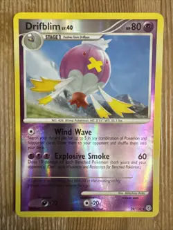 Drifblim 24/130 Diamond & Pearl Reverse HOLO Rare Pokemon NM/VLP - Image 1