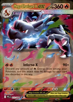 2025 Pokemon ME: Phantasmal Flames Mega Charizard X EX #013/94 - Image 1