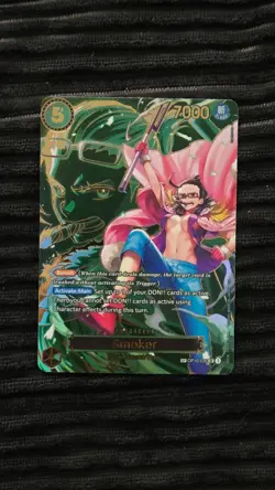 One Piece TCG Smoker OP10-030 SP Alt Art Carrying On His Will English NM - Image 1