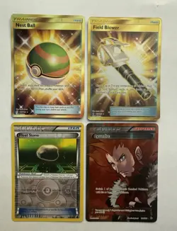 Pokemon Trainer Full Art / Secret Rare Card Lot – Nest Ball, Field Blower, - Image 1