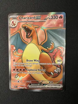 Pokemon Charizard ex Full Art Ultra Rare Holo Sv: Scarlet & Violet 151 183/165 - Image 1