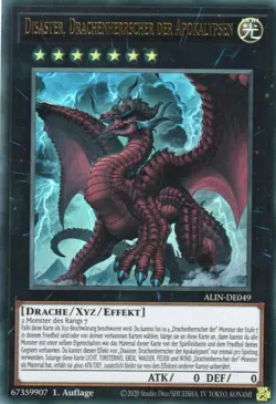 yugioh Disaster, Drachenherrscher der Apokalypsen ALIN-DE049 Ultra Rare De - Image 1