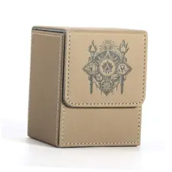 Premium PU Leather Card Deck Box for Magic The Gathering, Yugioh, Sand Golem - Image 1