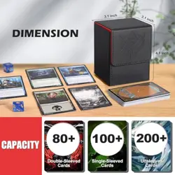 Premium PU Leather Card Deck Box for Magic The Gathering, Yugioh, Sand Golem - Image 5