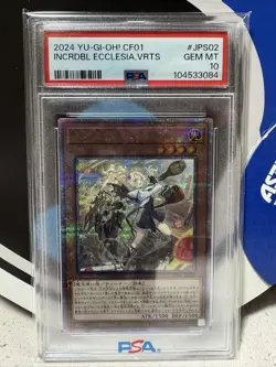 YuGiOh Ecclesia the Exiled 25th Alt Art PSA10 Quarter Century Japan Card - Image 1