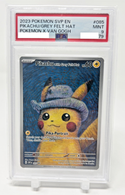 Pokemon x Van Gogh "Pikachu with Grey Felt Hat" SVP085 Promo Card PSA 9 - Image 5