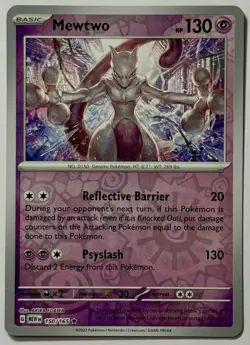 Mewtwo 150/165 (LP) Reverse Holo Scarlet & Violet: 151 2023 Pokemon Card - Image 1