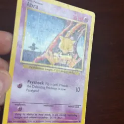 Abra 43/102 Common Base Set 1999-2000 4th Print UK Pokemon Card - Image 2
