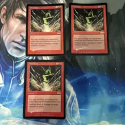 MTG First Edition Foil Fireblast Fnm English En 3 Pieces - Image 1