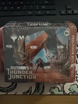 MtG Outlaws of Thunder Junction Collector Booster Box Sealed with Free Shipping - Image 1
