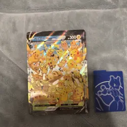 Pokemon Pikachu V-Union Promo Holo Oversized Celebrations SWSH139 TCG Card - Image 3
