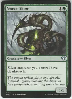 Venom Sliver Commander Masters Uncommon Magic: The Gathering - Image 1