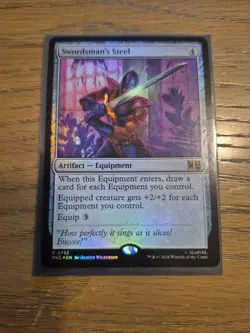 1x MTG Marvel Super Heroes Swordsman's Steel 0752 Foil NM x1 - Image 1
