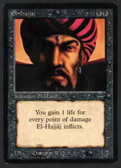 ***El-Hajjaj*** MTG Arabian Nights Magic Kid Icarus - Image 1