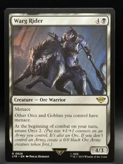 Warg Rider 826 The Lord of the Rings: Magic: The Gathering NM - Image 1