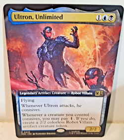 Ultron, Unlimited Marvel Magic the Gathering Extended Art MTG NM - Image 1