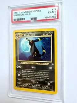 2001 Pokemon Neo Discovery Umbreon Holo #13 PSA 6 EX-MT Vintage - Image 4