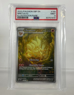 2023 Ninetails Pokemon Card OBF EN Rare Illustration Certified Mint Condition - Image 1