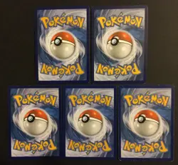 5 Pokemon Cards HOLO PROMO Cosmos Snorlax Meowth Wooloo Manaphy Regieleki PL-Exc - Image 2