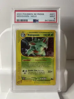 Pokemon Nidoqueen Skyridge Holo Rare #H21 PSA 9 Mint - Image 1