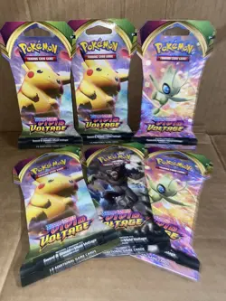 1x Booster Pack - Pokemon Sword And Shield VIVID VOLTAGE Booster Pack New 820650807503 - Image 1
