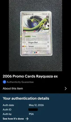 2006 Pokemon TCG Rayquaza Nintendo Black Star Promo 039 | Perfect Void Swirl🌀 - Image 5