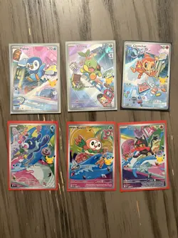 Alola and Sinnoh Starters First Partner Illustration Coll Series 1 Pokemon - Image 1