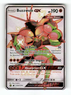 Buzzwole GX - SV68/SV94 - Hidden Fates Shiny Vault - Pokemon - - NM - Image 1