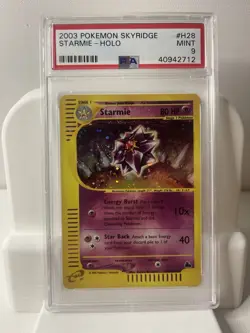 2003 Pokemon Skyridge Starmie Holo #H28 PSA 9 Mint - Image 1