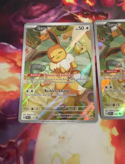 Pokemon TCG: Prismatic Evolutions ETB Black Star Promo Eevee 173 NM 4X LOT - Image 2