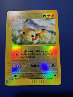 Pokemon TCG: Pikachu Reverse Holo 124/165 Expedition MP - Image 1