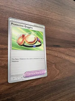 Protective Goggles 164/165 Uncommon 151 Pokemon Reverse Holo Near Mint - Image 3