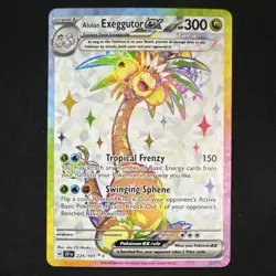 The Pokemon Company Alolan Exeggutor EX 225/191 SV08 Ultra Rare Full Art Holo - Image 1