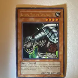 Konami Yu-Gi-Oh! King Tiger Wanghu Pharaonic Guardian PGD-004 1st Ed Rare Foil - Image 1