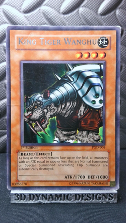 | Yugioh King Tiger Wanghu PGD-004 1st Edition Rare Pharaonic Guardian DMG 🔥 | - Image 1