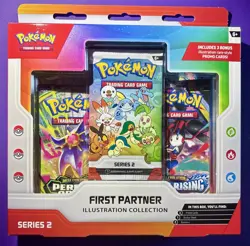 🔥🔥 NEW Pokemon TCG First Partner Illustration Collection Series 2 3-Pack - Image 1